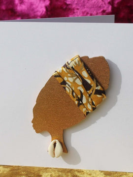 African Card Card Made with Recycled Wood and Eco Friendly Paper