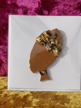 African Card Card Made with Recycled Wood and Eco Friendly Paper