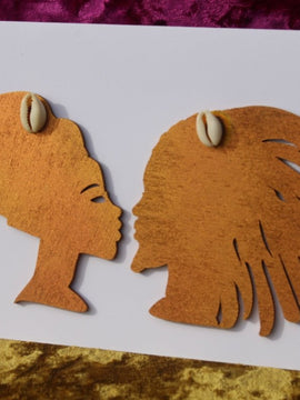 African Card Card Made with Recycled Wood and Eco Friendly Paper