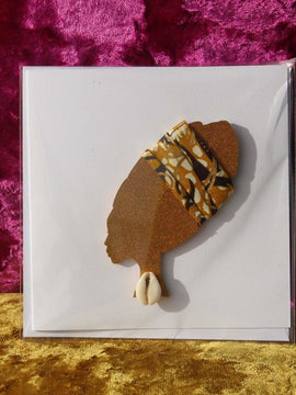 African Card Card Made with Recycled Wood and Eco Friendly Paper