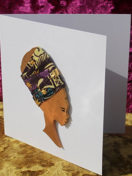 Afrikanische Karte Mit recyceltem Holz und Eco-Friendly Papier