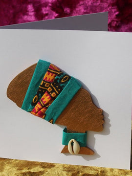 Afrikanische Karte Karte aus recyceltem Holz und umweltfreundlichem Papier