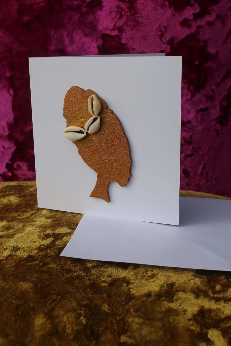 African Card Card Made with Recycled Wood and Eco Friendly Paper - Continent Clothing 
