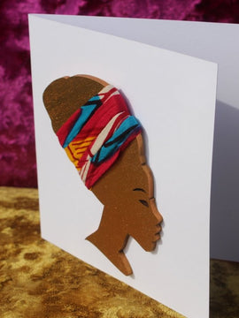 Afrikanische Karte Karte aus recyceltem Holz und umweltfreundlichem Papier