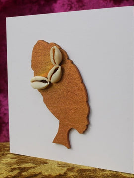 African Card Card Made with Recycled Wood and Eco Friendly Paper