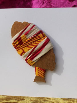 African Card Card Made with Recycled Wood and Eco Friendly Paper