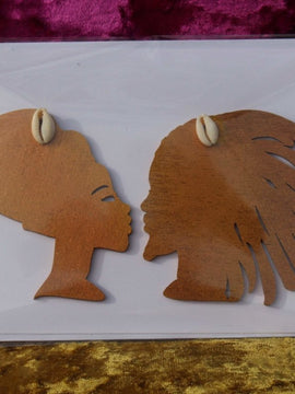 African Card Card Made with Recycled Wood and Eco Friendly Paper