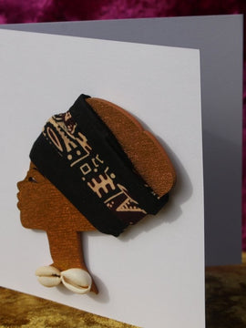 Afrikanische Karte Karte aus recyceltem Holz und umweltfreundlichem Papier