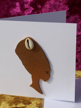 African Card Card Made with Recycled Wood and Eco Friendly Paper