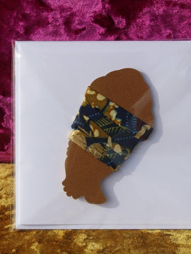 African Card Card Made with Recycled Wood and Eco Friendly Paper