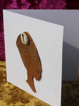 African Card Card Made with Recycled Wood and Eco Friendly Paper