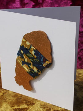 African Card Card Made with Recycled Wood and Eco Friendly Paper