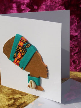 Afrikanische Karte Karte aus recyceltem Holz und umweltfreundlichem Papier