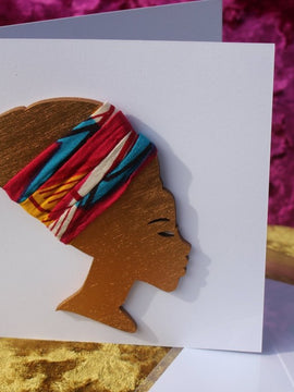 Afrikanische Karte Karte aus recyceltem Holz und umweltfreundlichem Papier