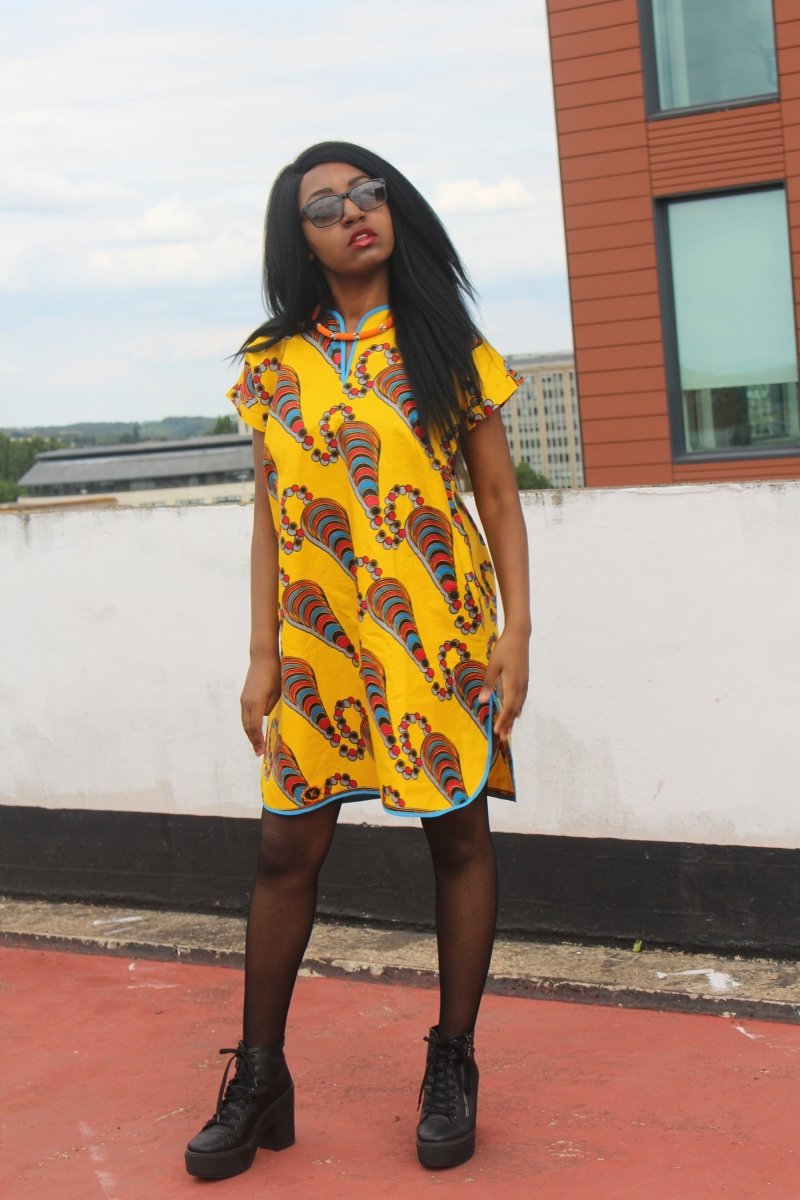 African Dress African Clothing African Shift Dress Festival Dress Ankara Dress - Continent Clothing 