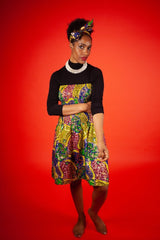 African Dress in Beautiful Gold Print - Continent Clothing 