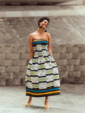 African Dress in Amazing Kente
