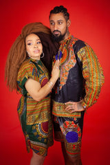 African Dress In Green Dashiki - Continent Clothing 