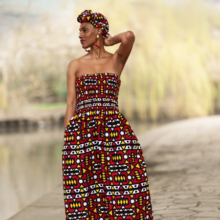 Abito africano in incredibile Kente