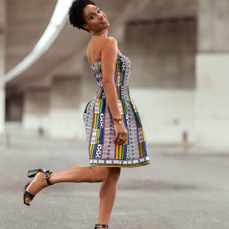 Abito africano in incredibile Kente