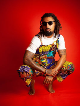 Patchwork Dungarees, Dungarees africanos en Ankara - Festival Dungarees