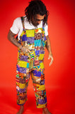 African Dungarees In Crazy Patchwork - Continent Clothing 
