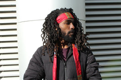 African Headband in Red Dashiki - Continent Clothing 