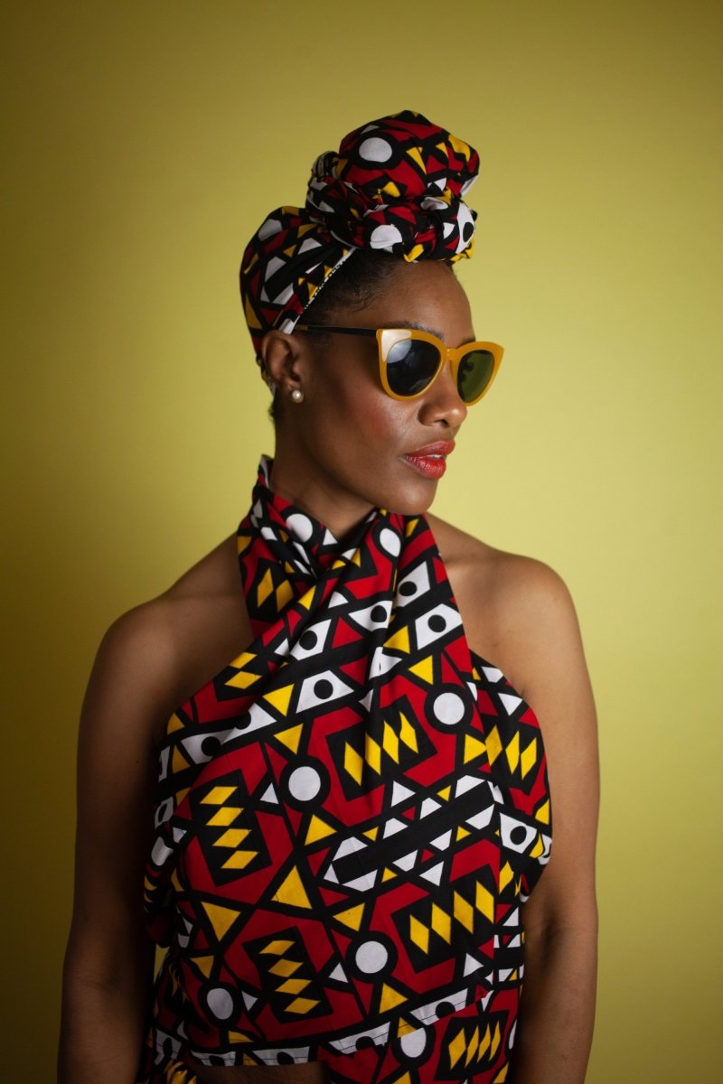 African Headwrap In Electric Red - The Continent Clothing