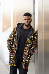 African Hoodie In Mud Cloth - The Continent Clothing