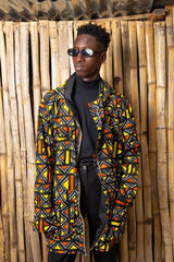 African Hoodie In Mud Cloth - The Continent Clothing