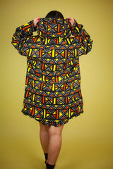 African Jacket In Earthy Tones Mud Cloth - The Continent Clothing