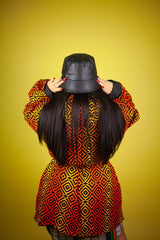 African Jacket In Electric Orange - The Continent Clothing