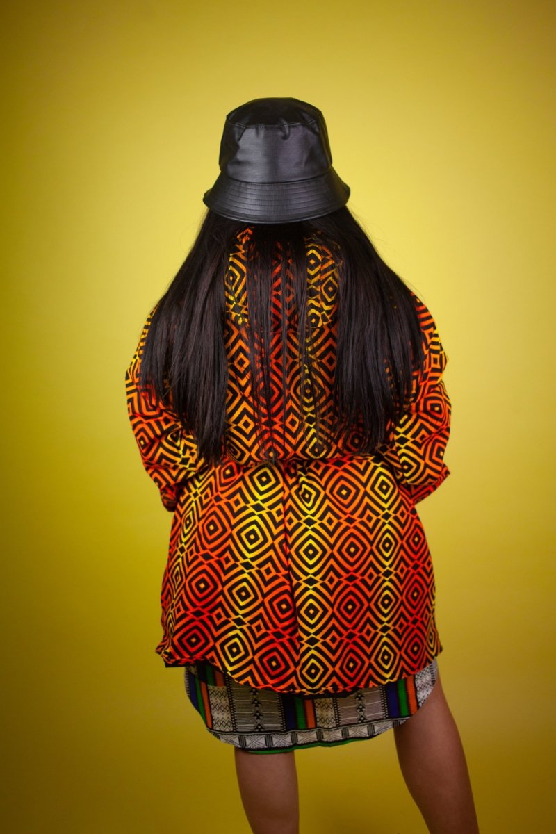 African Jacket In Electric Orange - The Continent Clothing