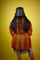 African Jacket In Electric Orange - The Continent Clothing