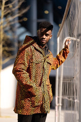 African Jacket In Electric Orange - The Continent Clothing