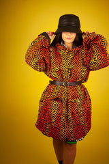 African Jacket In Electric Orange - The Continent Clothing