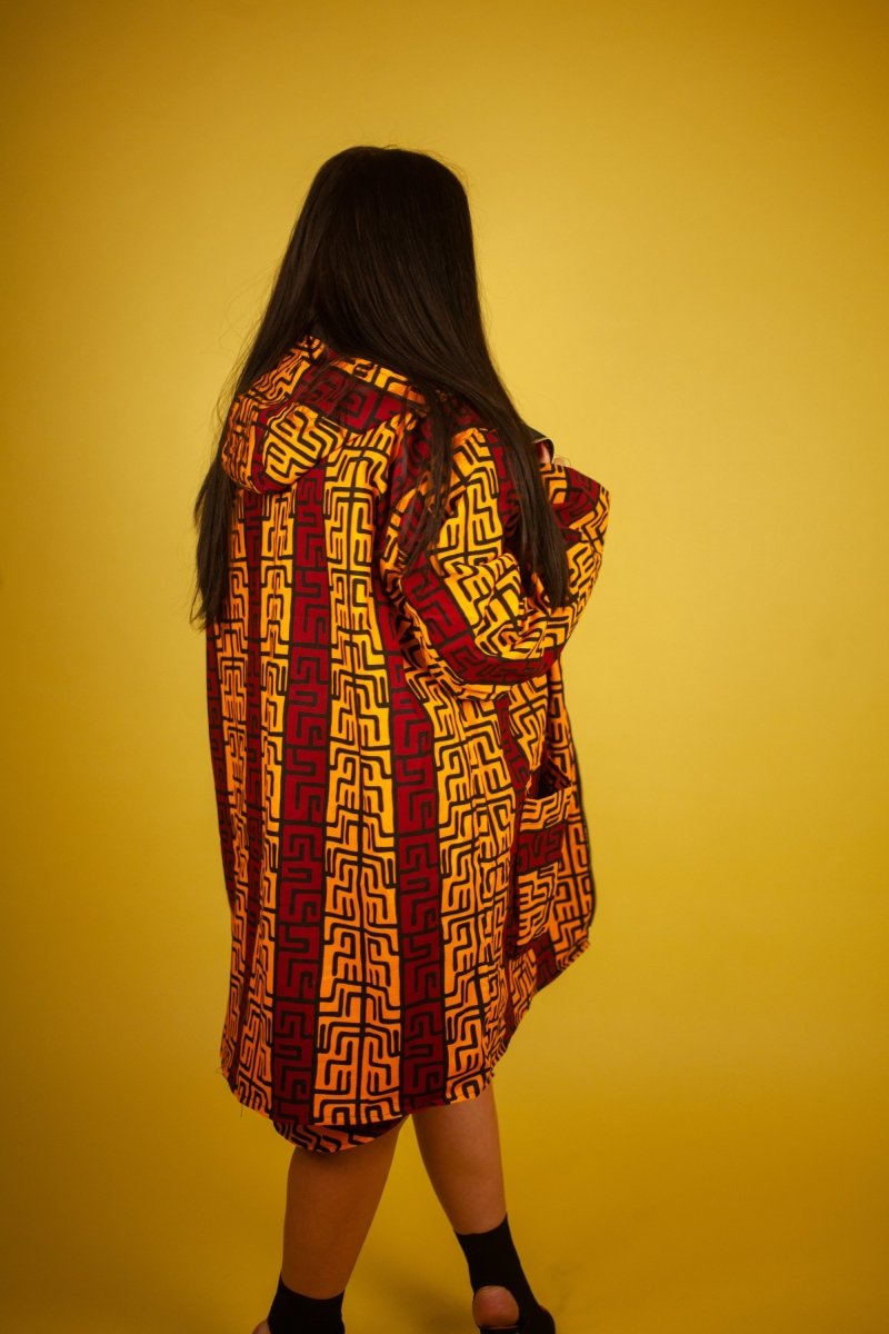 African Jacket In Red & Yellow - The Continent Clothing