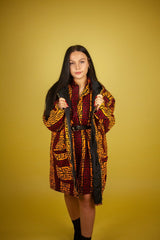 African Jacket In Red & Yellow - The Continent Clothing