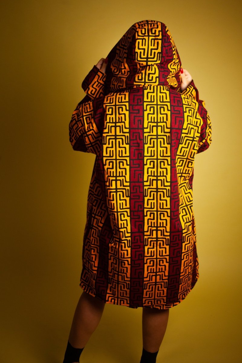 African Jacket In Red & Yellow - The Continent Clothing