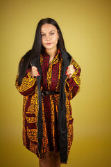 African Jacket In Red & Yellow - The Continent Clothing