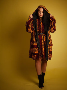 African Jacket In Red & Yellow