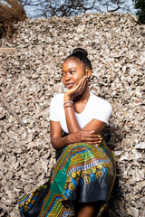 African Maxi Skirt In Black - The Continent Clothing