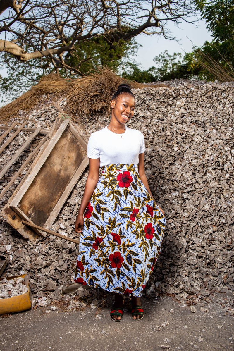 African Maxi Skirt In Red Flower African Maxi Skirt In Red Flower