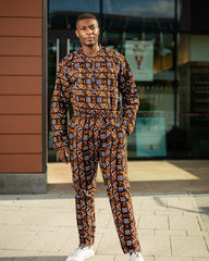 African Pants In Amazing Mud Cloth - Continent Clothing 