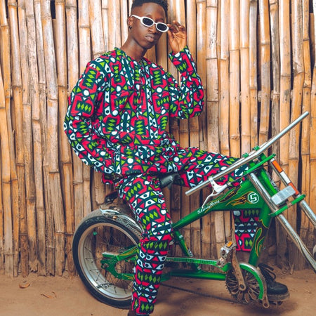 Pantaloni africani in incredibile Kente Stampa