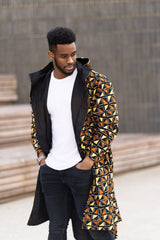 African Parka In Earthy Mud Cloth - The Continent Clothing