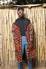 African Parka In Electric Red - The Continent Clothing