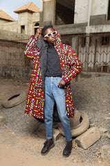 African Parka In Electric Red - The Continent Clothing