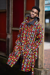 African Parka In Electric Red - The Continent Clothing