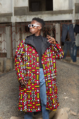 African Parka In Electric Red - The Continent Clothing